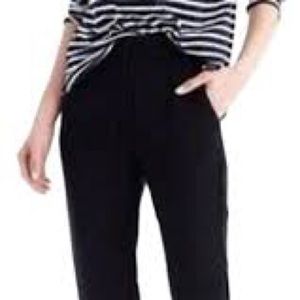 JCrew navy matte easy pant